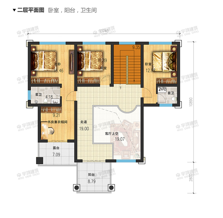 140平新中式20萬元二層小樓設(shè)計(jì)圖，耐看實(shí)用